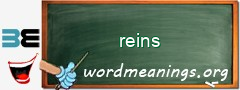 WordMeaning blackboard for reins